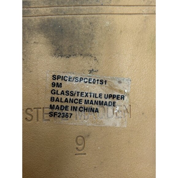 Steve Madden Women's Size 9 SPICE Rhinestone Blinging Sparkly Sandals -Worn Once - Picture 8 of 8